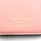 Louis Vuitton Portefeuille Correspondence Leather Brown Lightpink Tri Foldwallet — view 4
