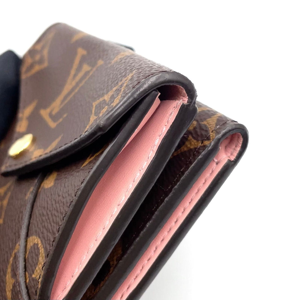 Louis Vuitton Portefeuille Correspondence Leather Brown Lightpink Tri Foldwallet — view 5