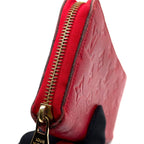 Louis Vuitton Zippy Wallet Monogram Empreinte Leather Red Round Gold — view 5