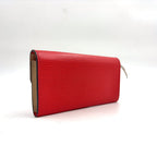 Louis Vuitton Portefeuille Emily Leather Red Wallet Silver — view 2