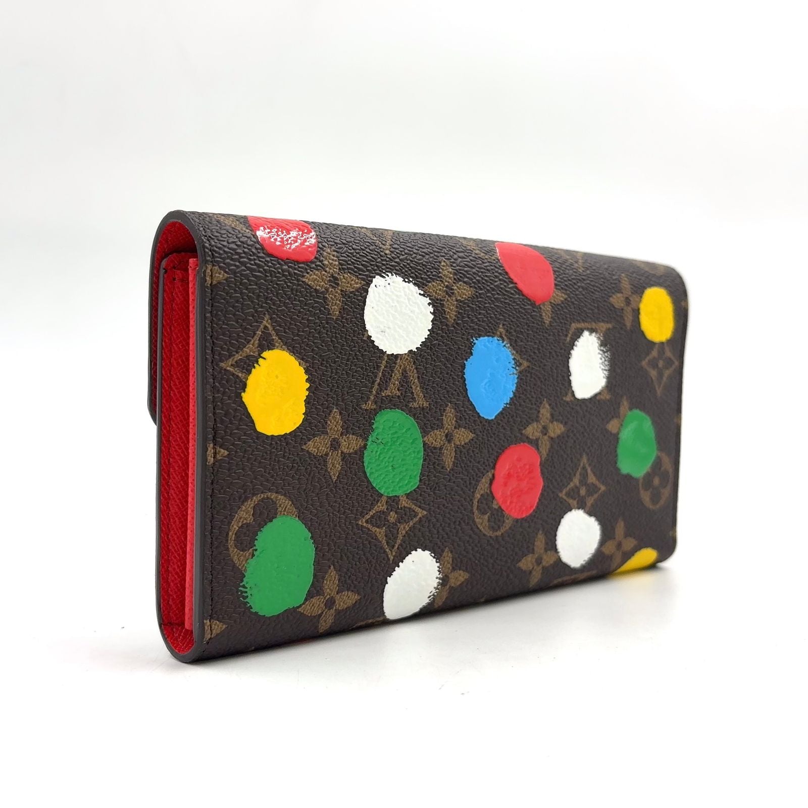Louis Vuitton LV YK Portefeuille Sarah NM Correspondence Leather Yayoi Kusama — view 2