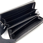 Gucci la Logo Leather Green Black Wallet Silver — view 3