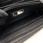 Gucci la Logo Leather Green Black Wallet Silver — view 5