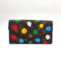 Louis Vuitton LV YK Portefeuille Sarah NM Correspondence Leather Yayoi Kusama