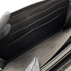 Gucci la Logo Leather Green Black Wallet Silver — view 6