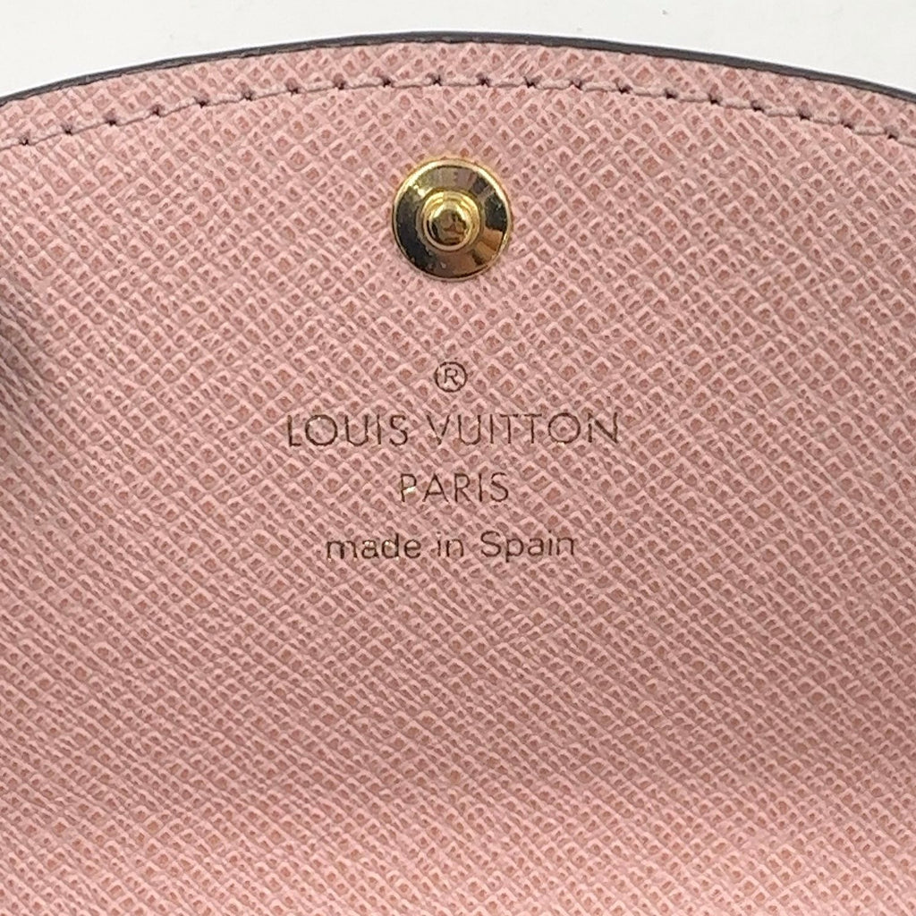 Louis Vuitton Portefeuille Emily Compact Correspondence Leather Brown Lightpink — view 4