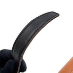 Hermes Constance Buckle Leather Metal Silver Black Belt — view 7