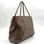 Prada Nylon Khaki Green Handbag Silver — view 2