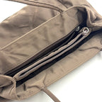Prada Nylon Khaki Green Handbag Silver — view 8
