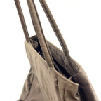 Prada Nylon Khaki Green Handbag Silver — view 9