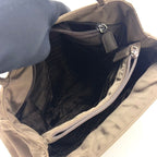 Prada Nylon Khaki Green Handbag Silver — view 5