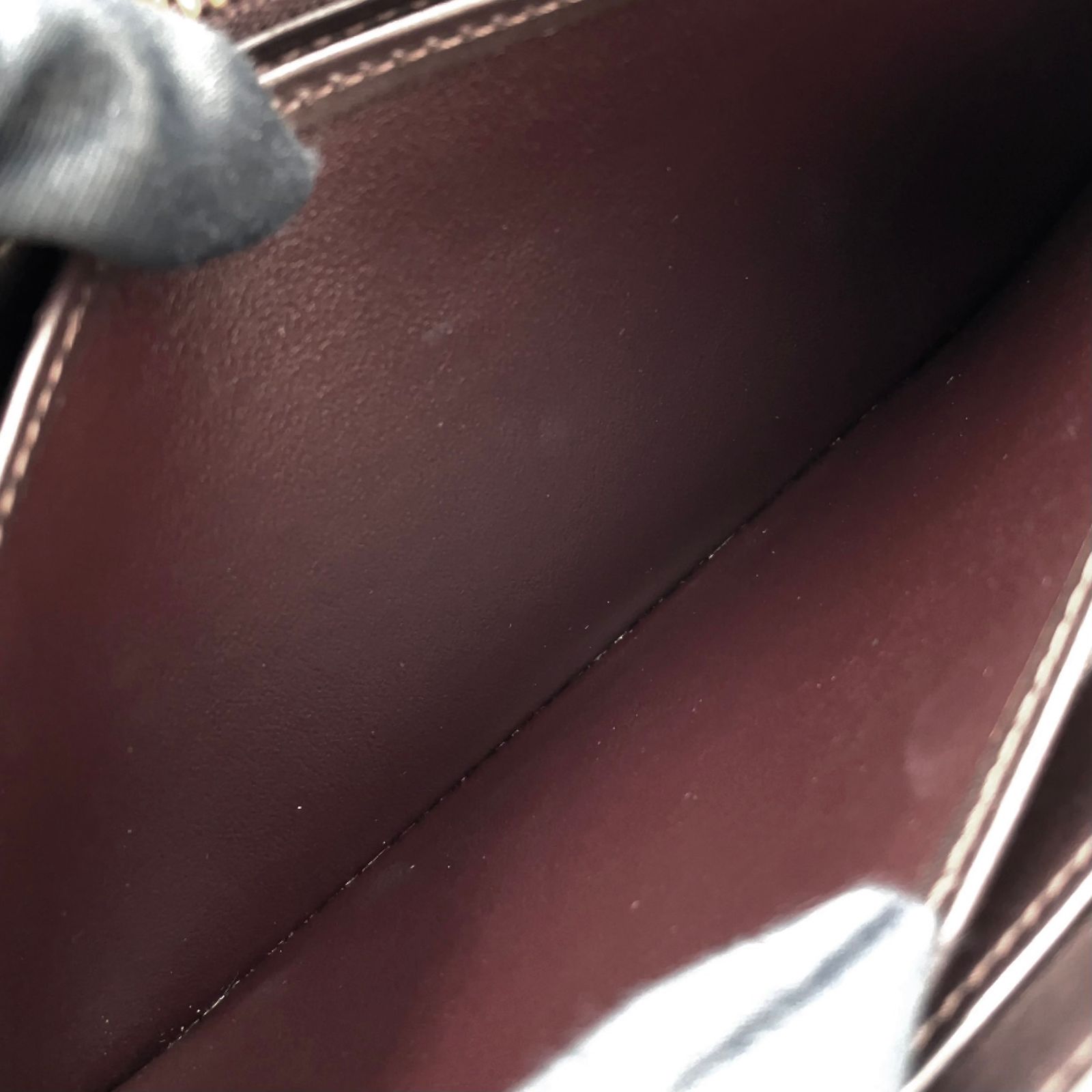 Louis Vuitton Zippy Wallet Monogram Vernis Amarante Leather Enamel Bordeaux — view 8