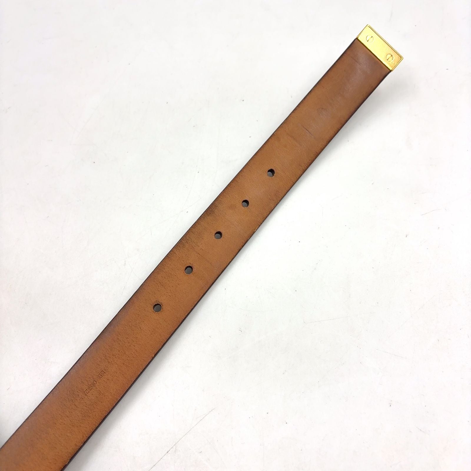 Louis Vuitton Ceinture Leather Brown Belt Gold — view 6