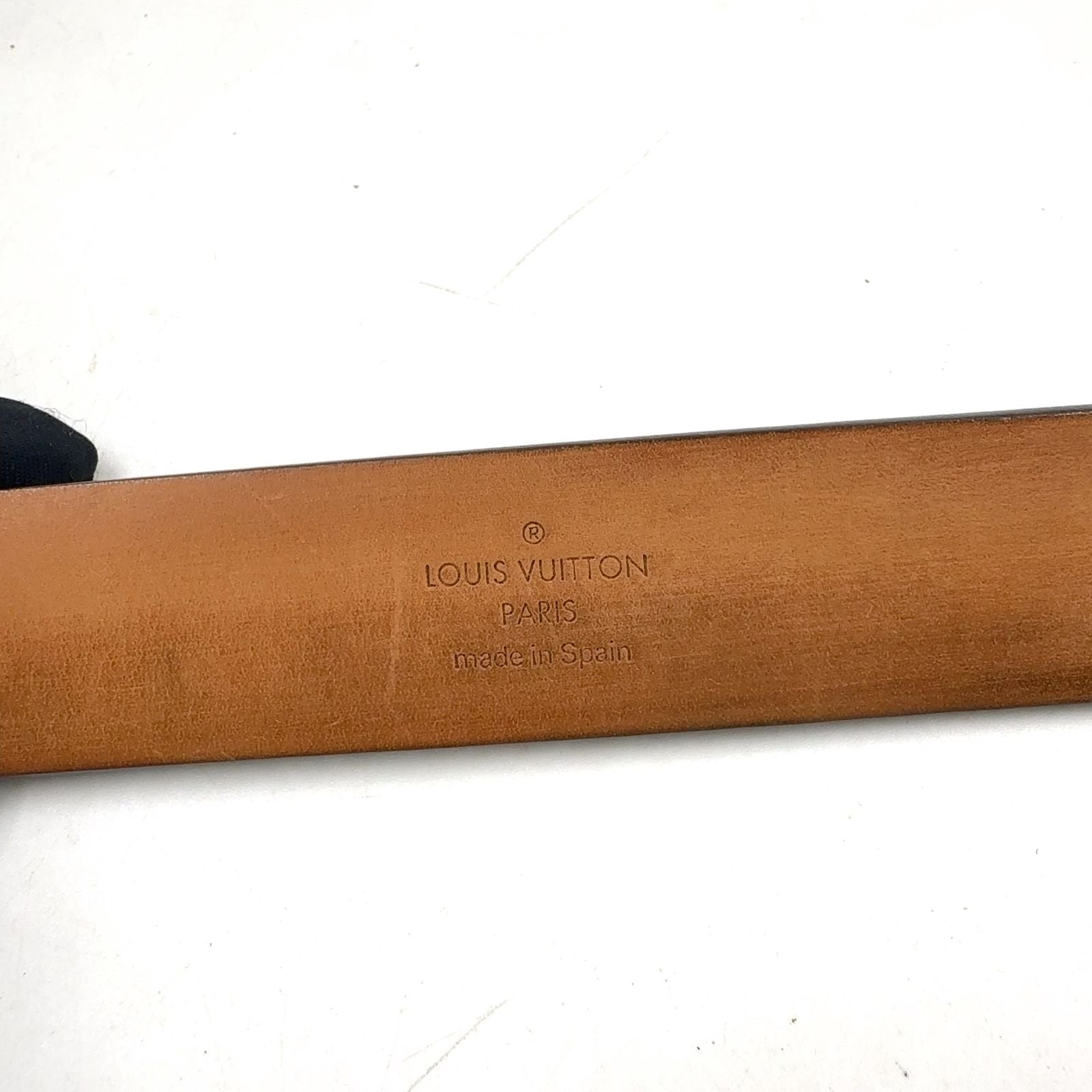 Louis Vuitton Ceinture Leather Brown Belt Gold — view 3