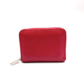 Louis Vuitton Zippycoin Purse Epi Fuchsia Leather Red Coin Case Silver