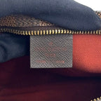 Louis Vuitton Trousse Makeup Damier Ebene Leather Brown Handbag Gold — view 4