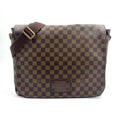 Louis Vuitton Brooklyn MM Damier Ebene Brown Shoulder Bag Gold