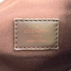 Louis Vuitton Brooklyn MM Damier Ebene Brown Shoulder Bag Gold — view 4