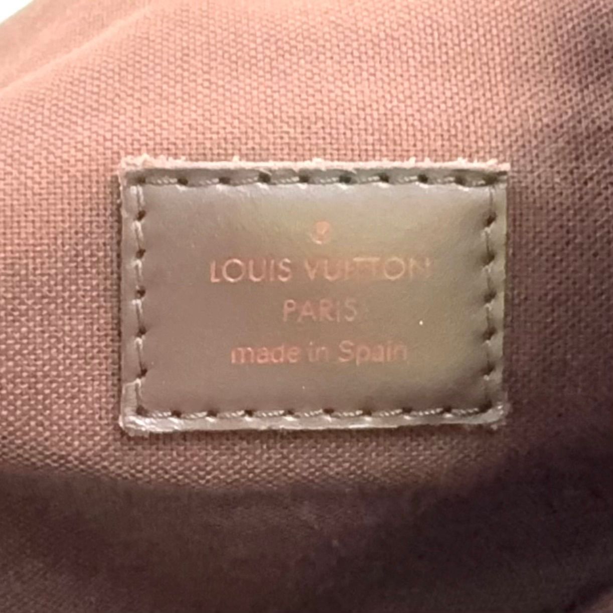 Louis Vuitton Brooklyn MM Damier Ebene Brown Shoulder Bag Gold — view 4