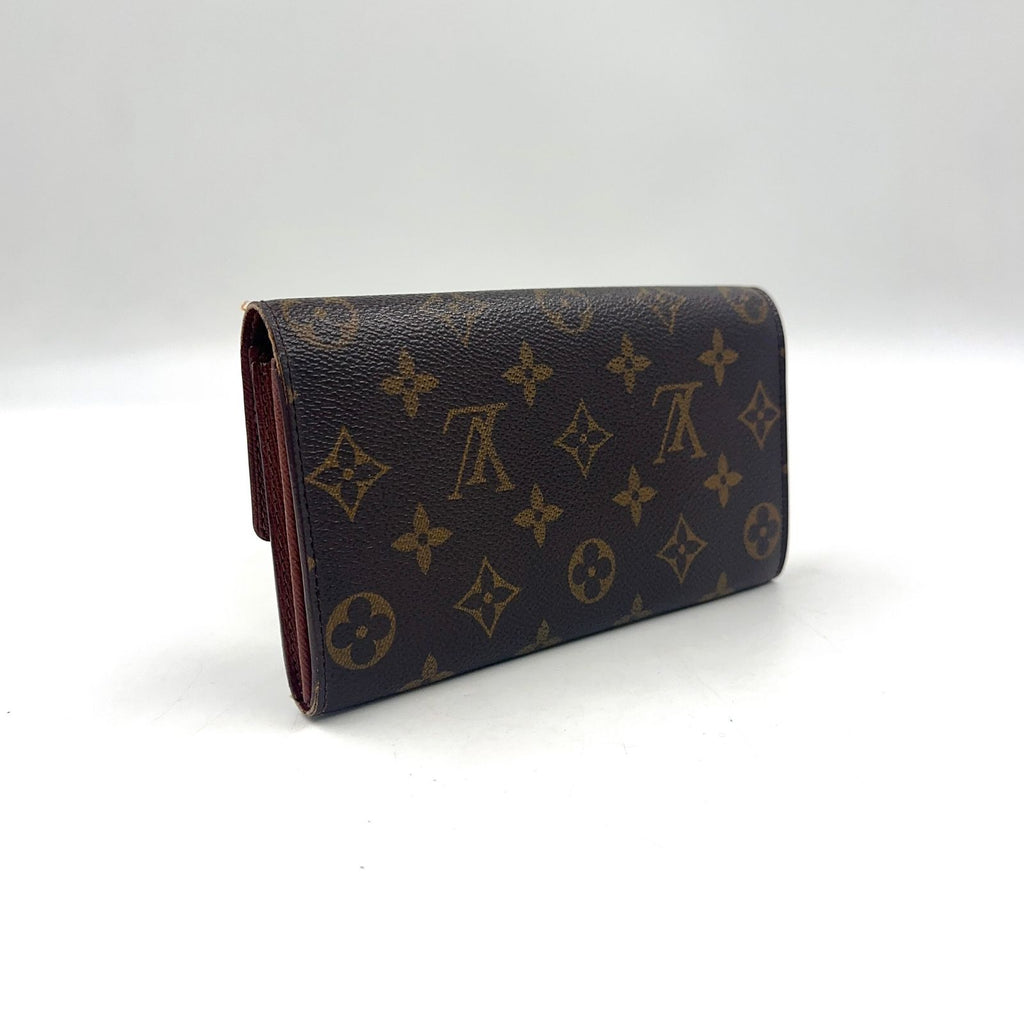 Louis Vuitton Porto International Monogram Leather Brown Tri Foldlong Wallet — view 2