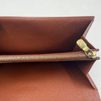 Louis Vuitton Porto International Monogram Leather Brown Tri Foldlong Wallet — view 8