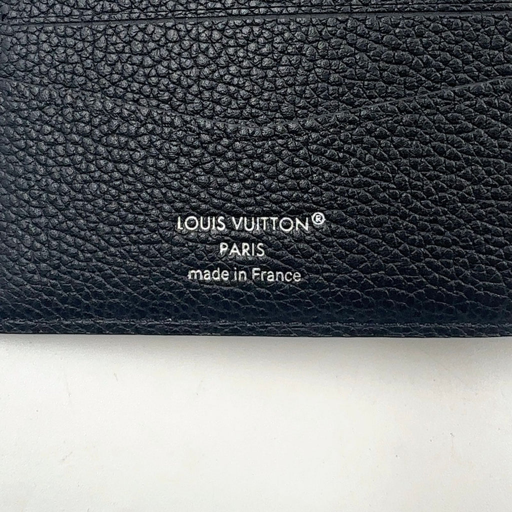 Louis Vuitton Portefeuille Calf Correspondence Leather Black Bi Foldwallet — view 4