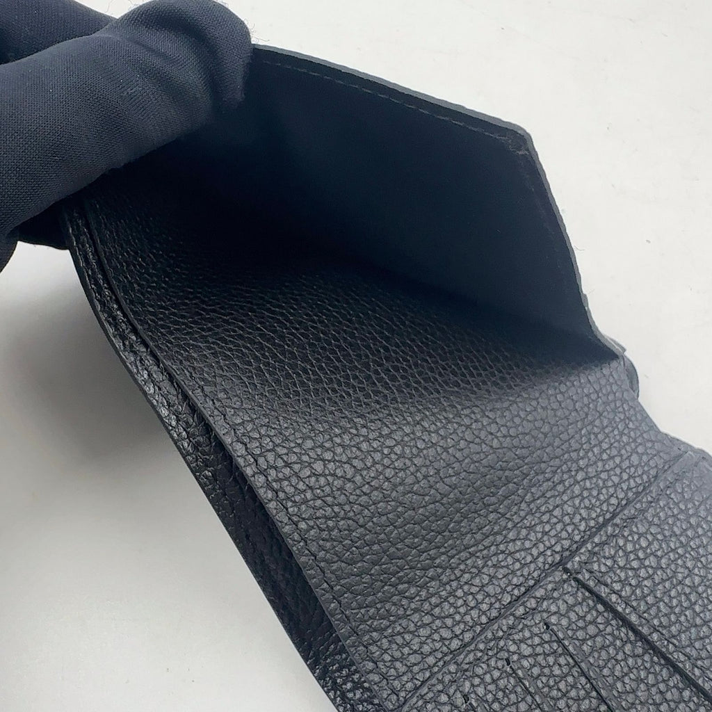 Louis Vuitton Portefeuille Calf Correspondence Leather Black Bi Foldwallet — view 7
