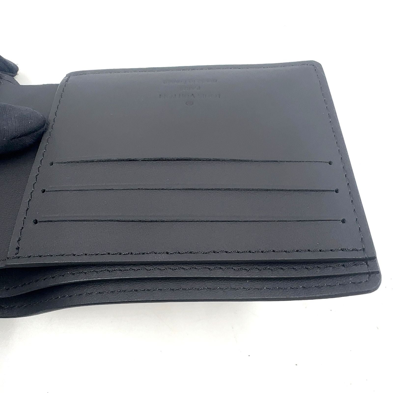 Louis Vuitton Portefeuille NM Damier Infini Correspondence Leather Black — view 8