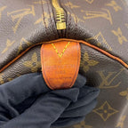 Louis Vuitton Speedy 40 Monogram Leather Brown Light Handbag Gold — view 4