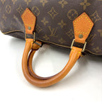Louis Vuitton Speedy 40 Monogram Leather Brown Light Handbag Gold — view 6