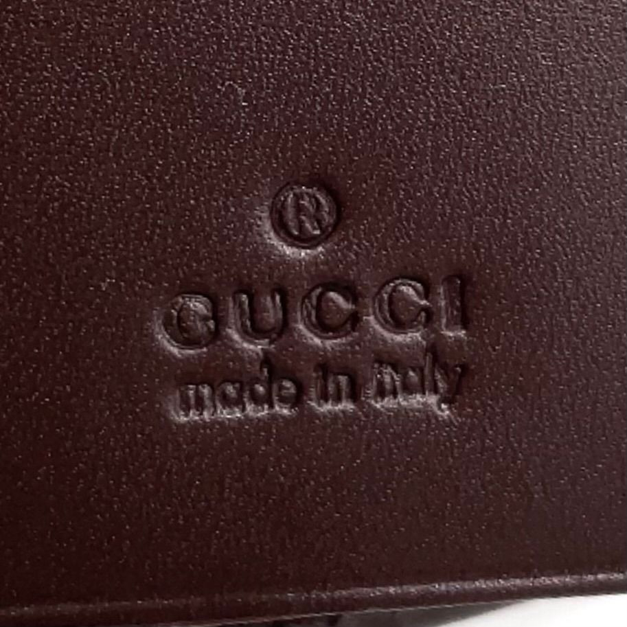 Gucci Sherry Line Leather Green Brown Red Key Case Silver Key Holder — view 4