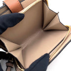 Loewe Anagram Compact Zip Leather Beige Wallet Gold — view 6