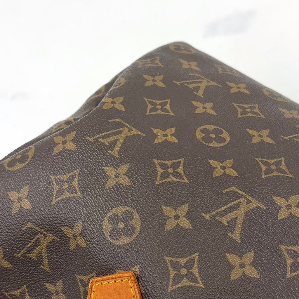 Louis Vuitton Speedy 35 Monogram Leather Brown Light Handbag Gold — view 9