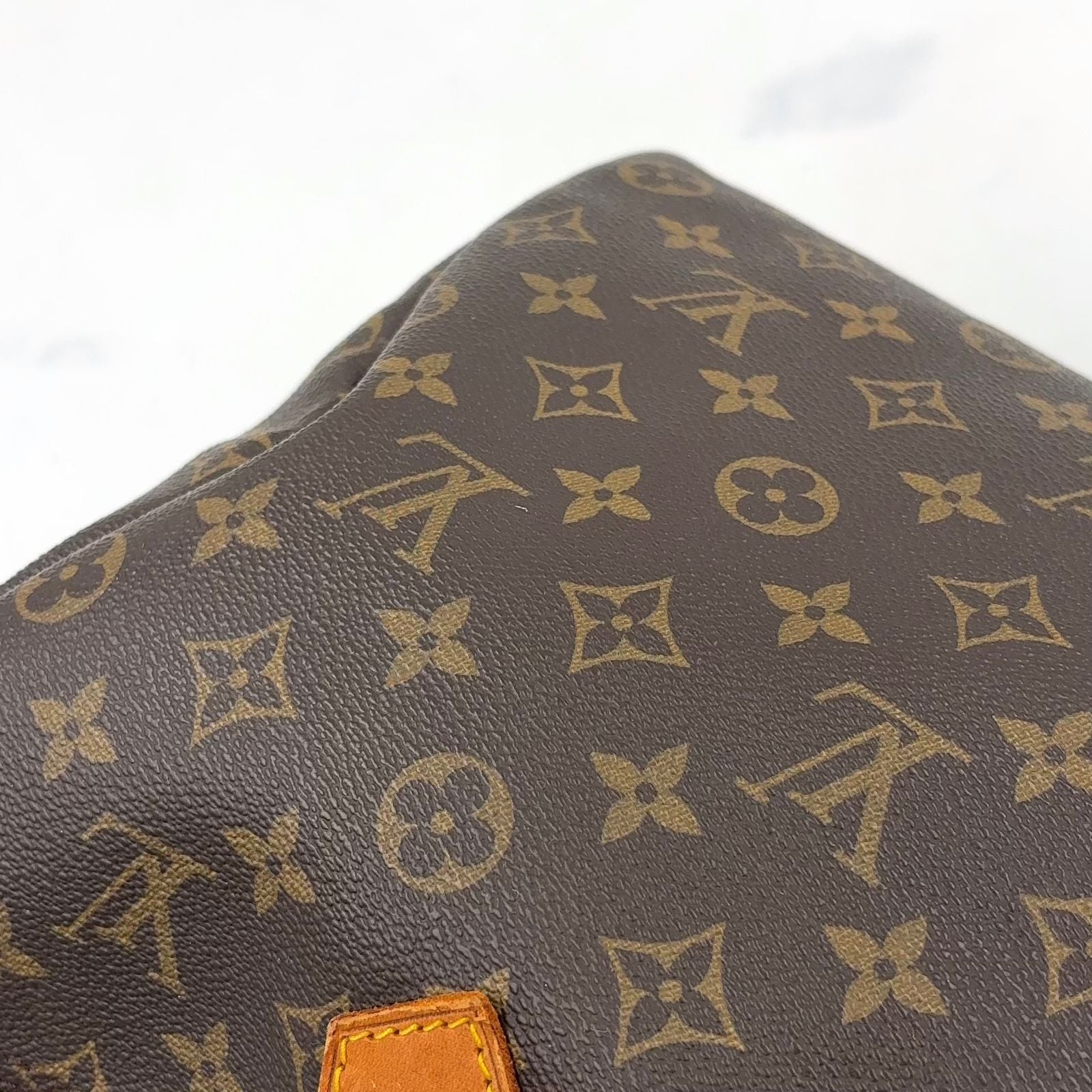 Louis Vuitton Speedy 35 Monogram Leather Brown Light Handbag Gold — view 9