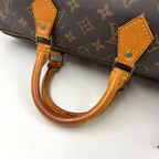 Louis Vuitton Speedy 35 Monogram Leather Brown Light Handbag Gold — view 6