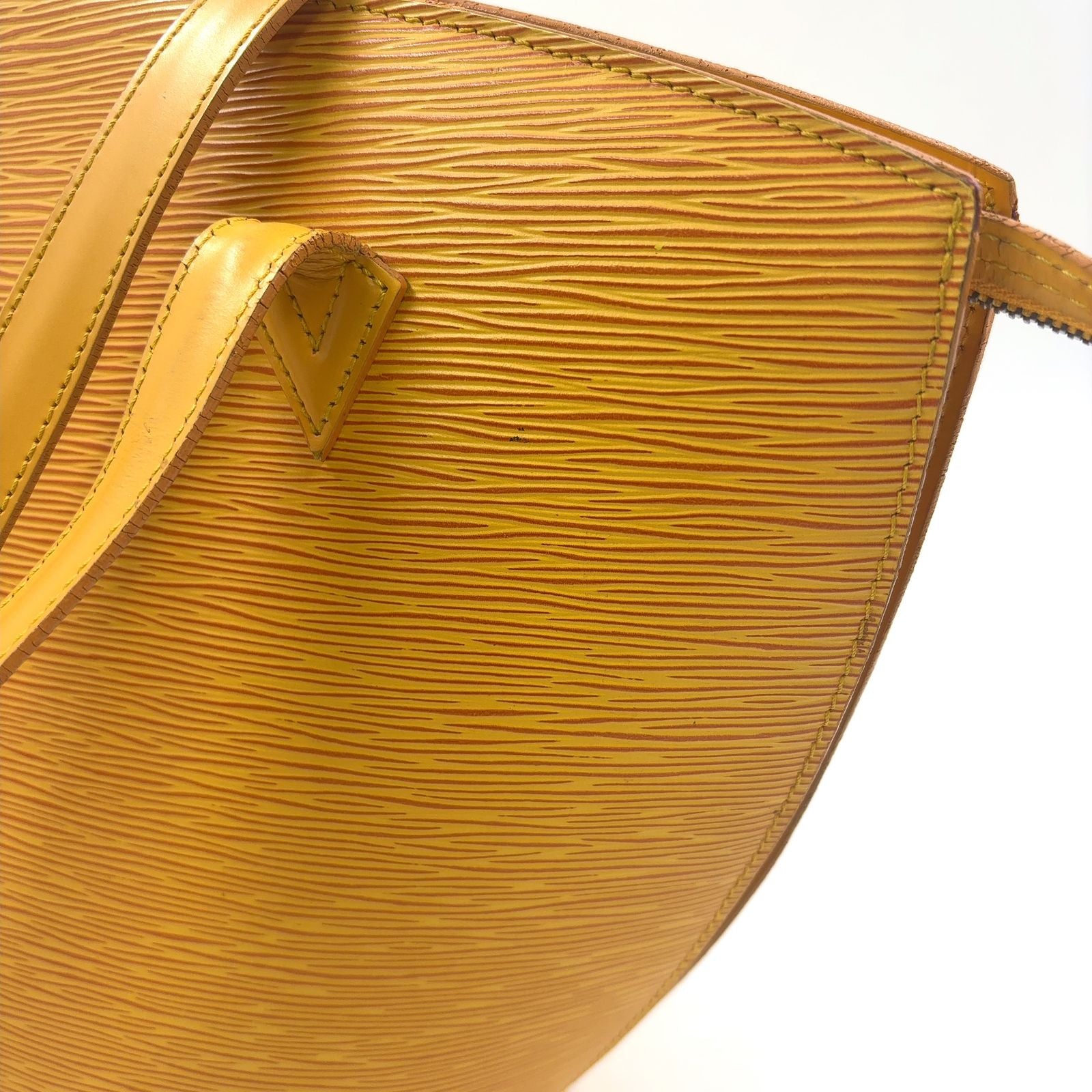 Louis Vuitton Saint Jacques Shopping Epi Tassili Yellow Leather Shoulder — view 9