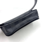 Louis Vuitton Ceinture Pochette Homme Damier Graphite Leather Black Belt — view 6