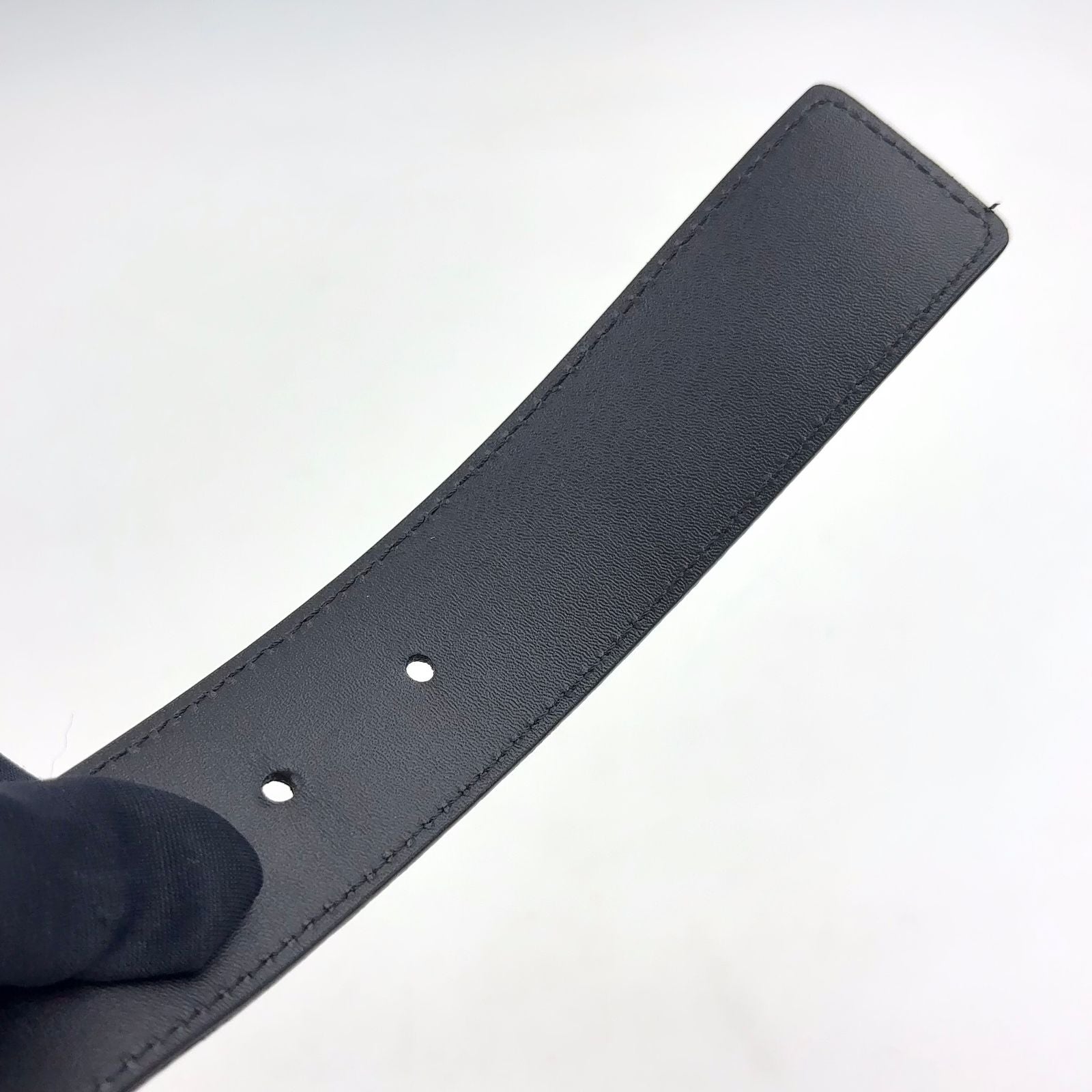 Louis Vuitton Ceinture Pochette Homme Damier Graphite Leather Black Belt — view 5