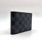 Louis Vuitton Portefeuille Multiple Damier Graphite Initialstamp Can Be Leather — view 2