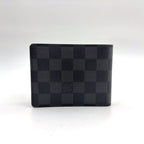 Louis Vuitton Portefeuille Multiple Damier Graphite Initialstamp Can Be Leather