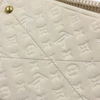 Louis Vuitton Artsy MM Monogram Empreinte Leather White Shoulder Bag Gold — view 9