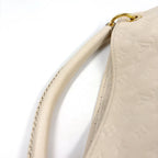 Louis Vuitton Artsy MM Monogram Empreinte Leather White Shoulder Bag Gold — view 7