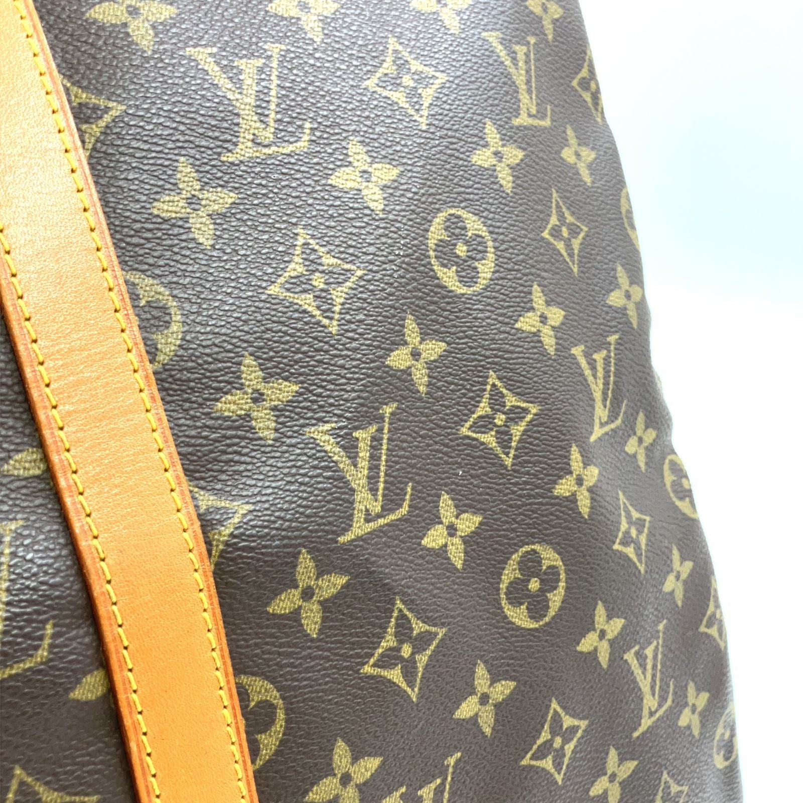 Louis Vuitton 50 Monogram Leather Brown Lightbrown Shoulder Bag Gold — view 8