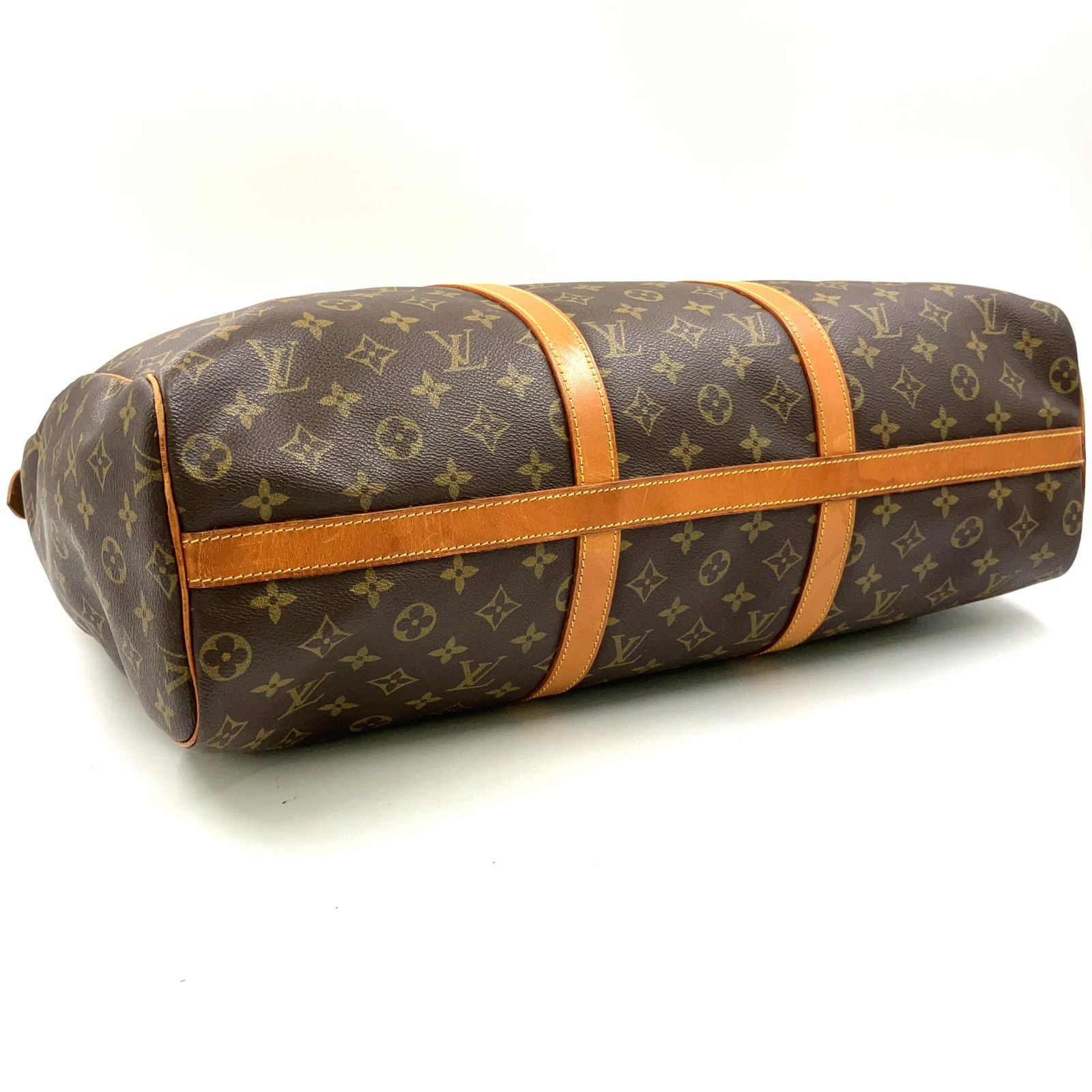 Louis Vuitton 50 Monogram Leather Brown Lightbrown Shoulder Bag Gold — view 9