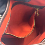 Louis Vuitton Marais Damier Ebene Leather Brown Tote Gold — view 6