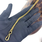 Louis Vuitton Marais Damier Ebene Leather Brown Tote Gold — view 8