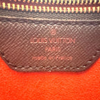 Louis Vuitton Marais Damier Ebene Leather Brown Tote Gold — view 4