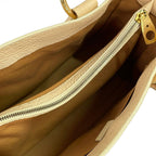 Celine Handbag Boogie Bag Beige Leather — view 7