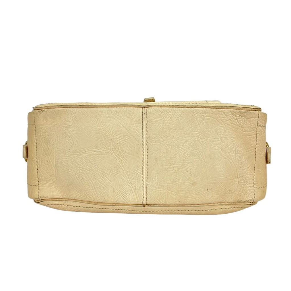 Celine Handbag Boogie Bag Beige Leather — view 5