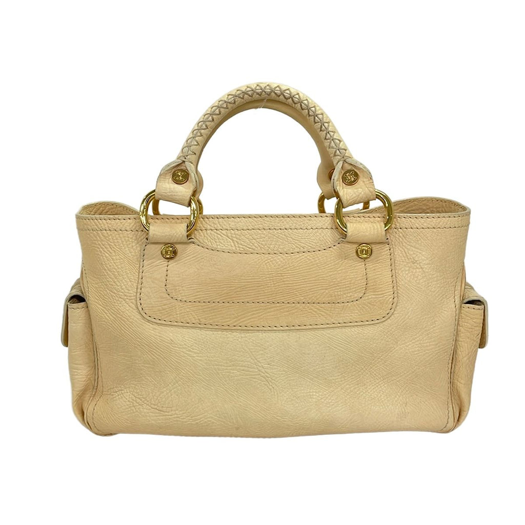 Celine Handbag Boogie Bag Beige Leather — view 3